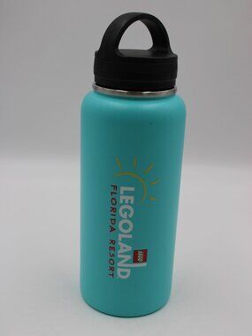 Legoland Florida Resort 2025 Insulated Pale Blue Steel Water Bottle Thermos